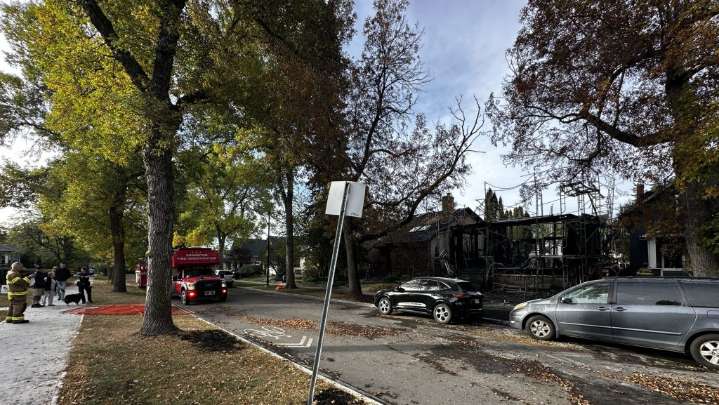 Fire destroys under construction home in Edmonton’s Highlands neighbourhood
