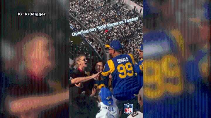Video: Bloody brawl between Rams fans and Texans fans at SoFi Stadium