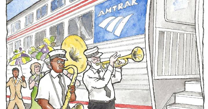 Royalty, revelers and rail buffs cruise to Mobile on the new Amtrak line called Mardi Gras