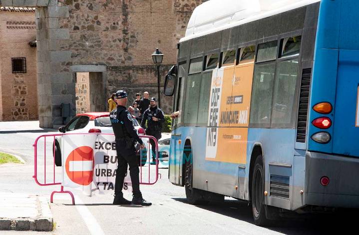 Toledo | Cortes de tráfico en La Legua y se suspende el bus de Bisagra a Zocodover durante varias horas