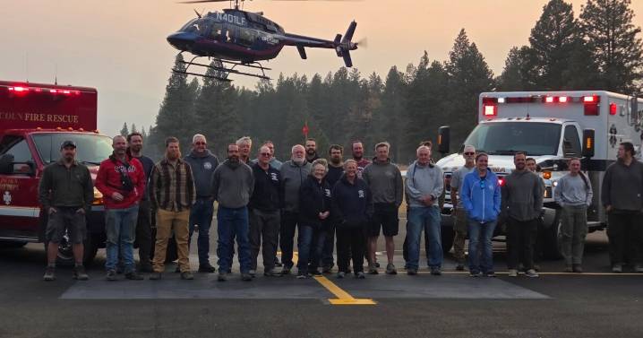 Lincoln Volunteer Fire trains with Life Flight in response to helicopter crash