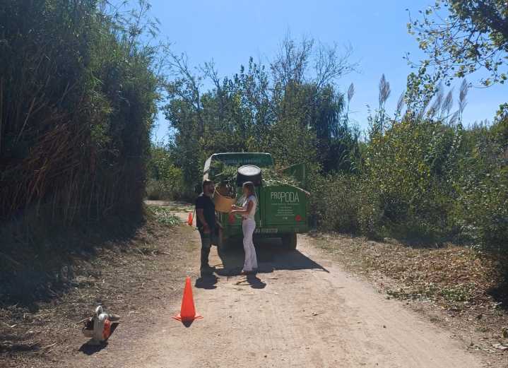Burriana finaliza los trabajos de poda y retirada de material seco en El Clot para la prevención de incendios