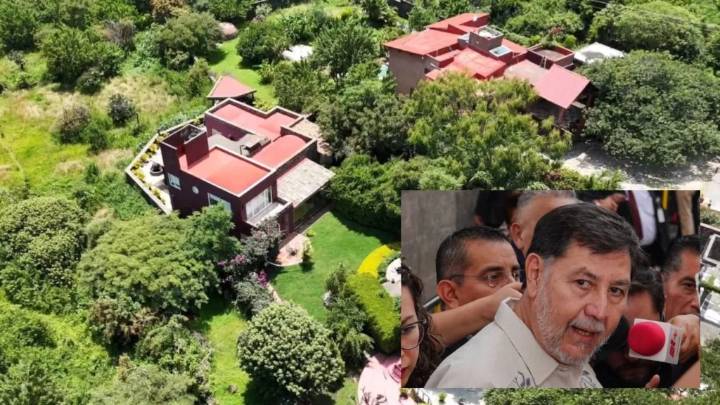 Noroña acusa clasismo en su contra por críticas a su casa de 12 mdp