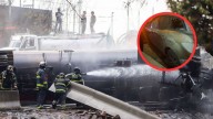 Su camioneta se quemó, pero Hugo se agachó, se tapó con su chamarra y salió ileso en explosión de pipa en Iztapalapa
