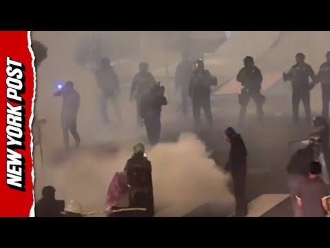 Portland ICE HQ Engulfed in Tear Gas as Protesters Face Off with Feds