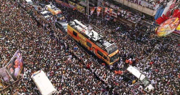 Estampida en mitin político de Vijay en Tamil Nadu, India, deja al menos 36 muertos y 50 heridos