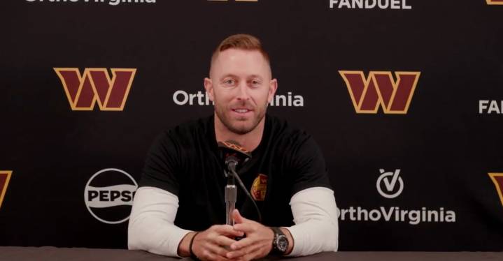 Commanders offensive coordinator Kliff Kingsbury: “We feel like we have two starters [at QB], which his rare”