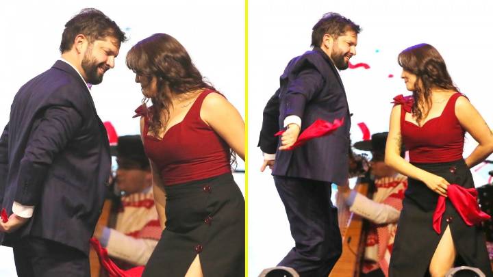 "Le puso empeño" y "bien entusiasta": La gente evaluó el último pie de cueca del Presidente Boric en Parque O'Higgins