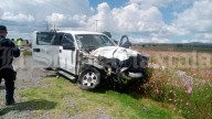 Impacta locomotora a camioneta que intentó ganar el paso en cruce de Apizaco