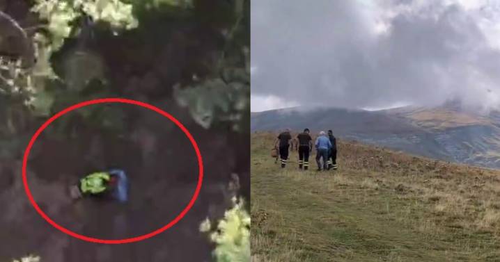 VIDEO: Bomberos de Italia usan helicóptero para rescatar a adulto mayor perdido