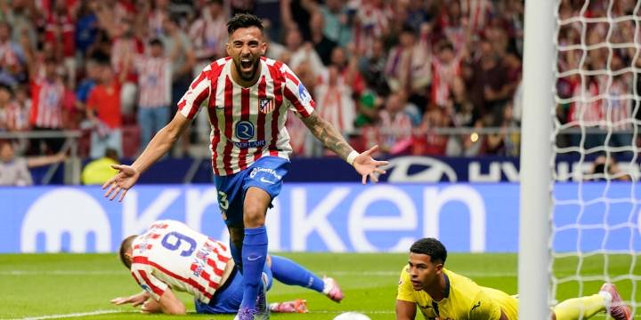 Con una gran asistencia de Julián Álvarez y un gol de Nico González en su debut, Atlético de Madrid venció a Villarreal