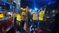 Dos heridos graves tras la colisión de una furgoneta VTC y un camión en la M
