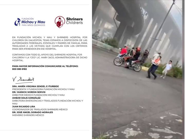 Fundación Michou y Mau ofrece ayuda a víctimas de pipazo en Iztapalapa, CDMX
