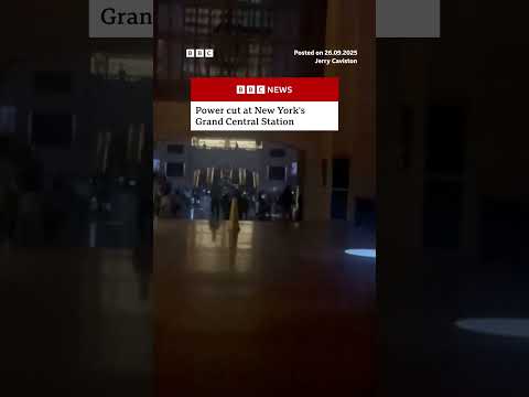 Power cut in New York's Grand Central Station. #NewYork #GrandCentralStation #BBCNews