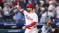 Phillies’ Kyle Schwarber blasts HR No. 56 into the second level