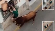 Horror moment reveller gored to death at Spanish bull festival after making desperate attempt to escape rampaging beast