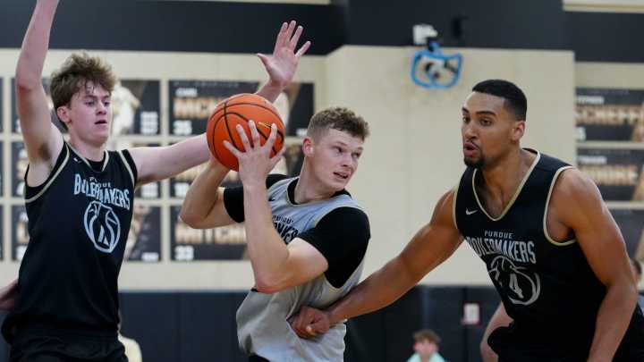 See photos from Purdue Boilermakers basketball practice