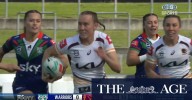 Upton streaks away for solo try