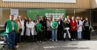 La ciudad se llena de mensajes reivindicativos contra el cáncer
