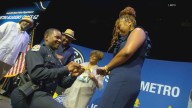 Metro Police Academy graduate surprises his girlfriend at graduation