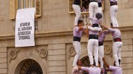 El Ayuntamiento de Barcelona despliega pancartas contra "el gobierno genocida de Israel"
