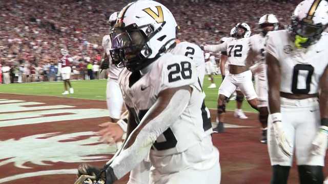 No. 11 South Carolina upset by Vanderbilt, 31