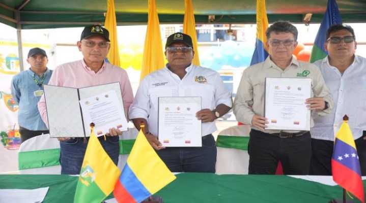 Firmas de un Memorándum de Entendimiento entre gobernadores fronterizos de Colombia y Venezuela