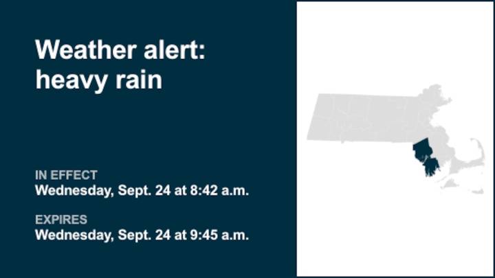 Prepare for heavy rain and flooding in Bristol County Wednesday morning