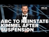 Jimmy Kimmel to return to ABC after brief suspension