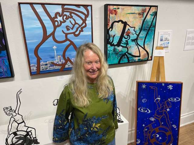 West Seattle Blog… | WEST SEATTLE ART: What the Luna Girls do when nobody’s looking, and what else we saw at Alki Arts’ latest opening