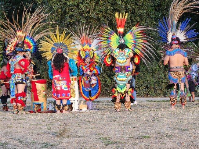 SEEN AT LINCOLN PARK: Aztec gathering