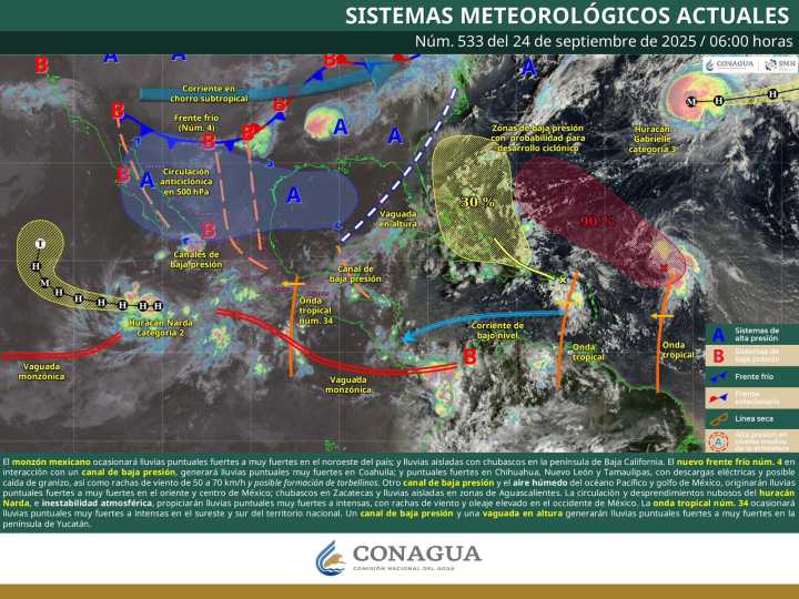 Seguirán tormentas locales en Oaxaca