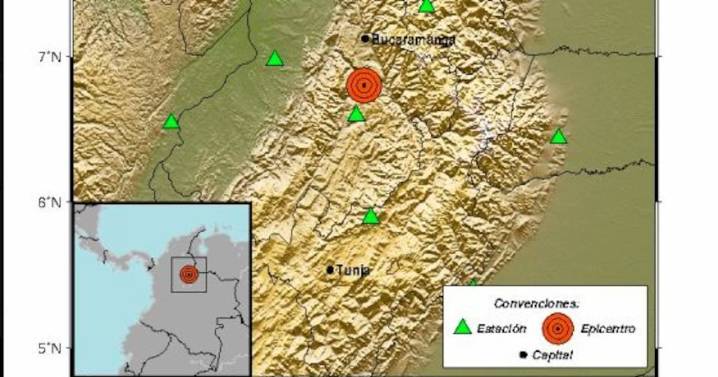 Nuevo sismo en Santander: Temblor de magnitud 4.8 en Los Santos