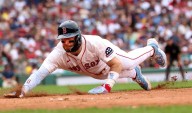 Carlos Narváez gets 1st career pinch hit, Trevor Story hits strange homer as Red Sox beat Guardians