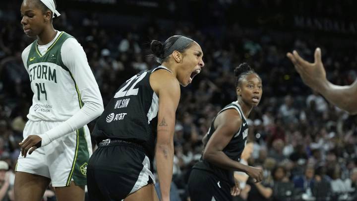Aces' A'ja Wilson earns historic fourth WNBA MVP award, her second as the unanimous choice