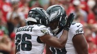 Eagles push their way to a 20-17 win in Kansas City