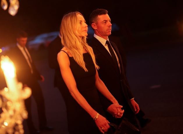 Rory McIlroy and wife Erica Stoll step out in style at Ryder Cup welcoming dinner