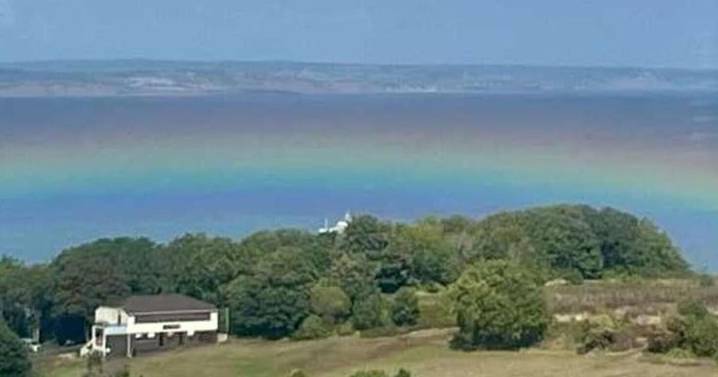 Rare ‘flat rainbow’ phenomenon spotted