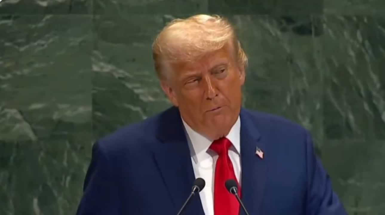 Two things I got from United Nations — bad escalator and bad teleprompter: Trump at first UNGA address since 2020
