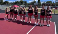 High school girls tennis roundup: Raiders, Hornets, Falcons win