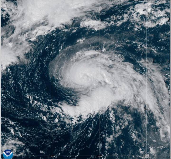 Atlantic Hurricane Gabrielle swirls southeast of Bermuda as Tropical Storm Narda forms off Mexico