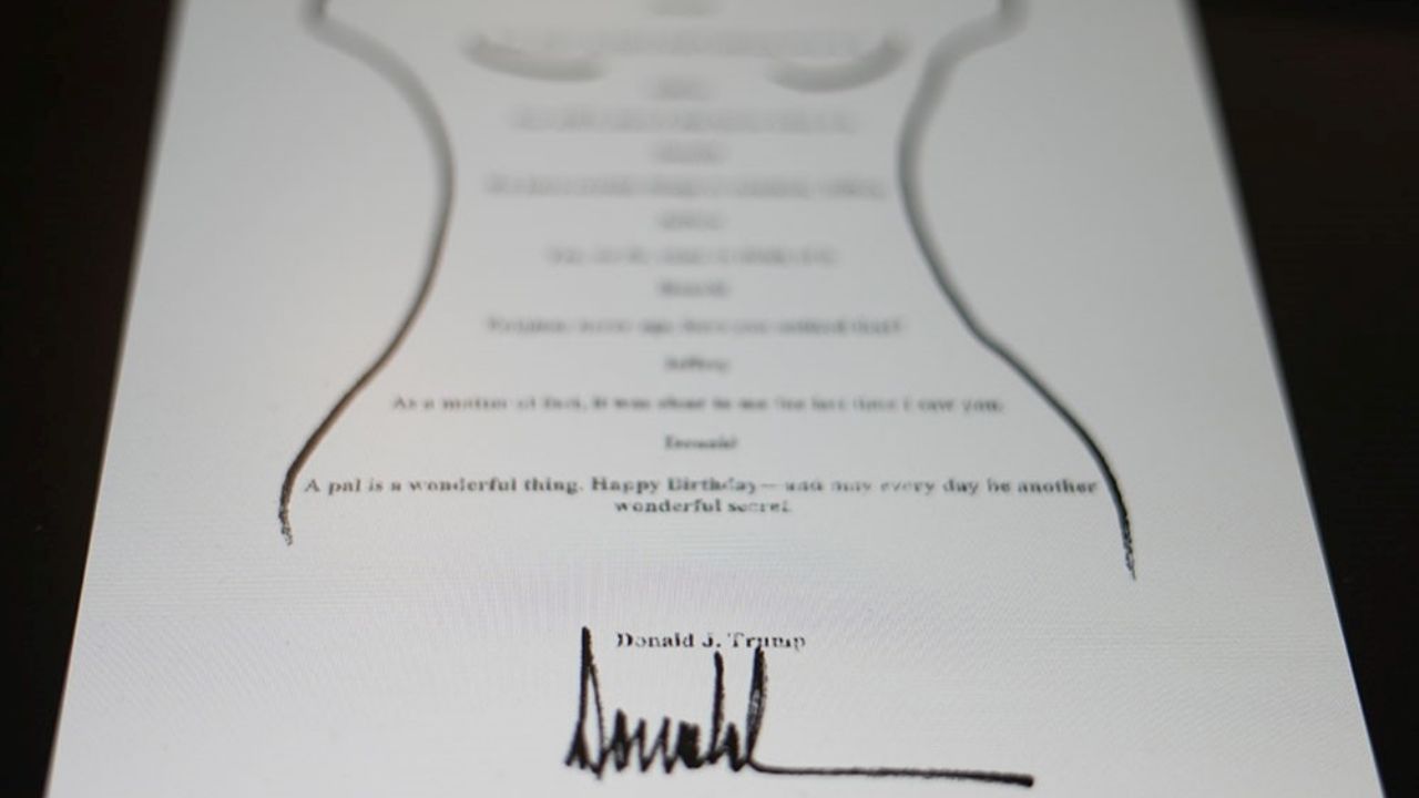 Publican carta a Epstein que niega Donald Trump