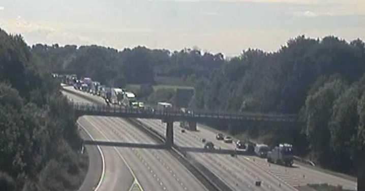 M1 diversion route in full as road closed northbound between junction 20 and 21