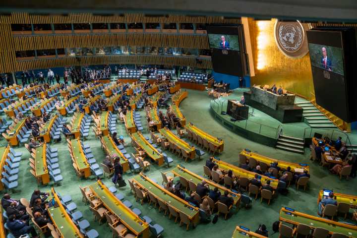 Durante discurso de Netanyahu, numerosas delegaciones se marchan de la Asamblea General a modo de protesta