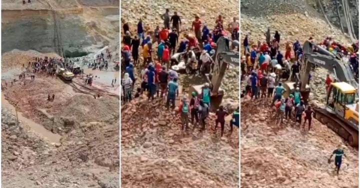 Un muerto y por lo menos 20 personas atrapadas en derrumbe en mina de oro artesanal en Tolima
