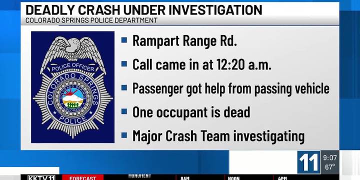 WATCH: Deadly crash on Rampart Range Road