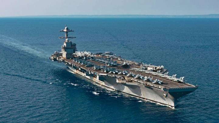 El portaaviones más grande del planeta Tierra: un barco para 74 aviones y 337 metros