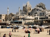 Israel pounds Gaza City; Muslim leaders condemn ‘cowardly’ strike on Qatar