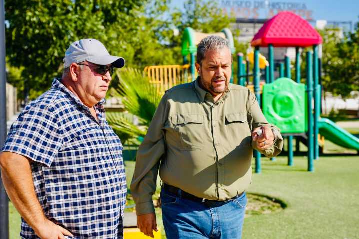Anuncia Tomás Gutiérrez renovaciones en la Alameda de Ramos