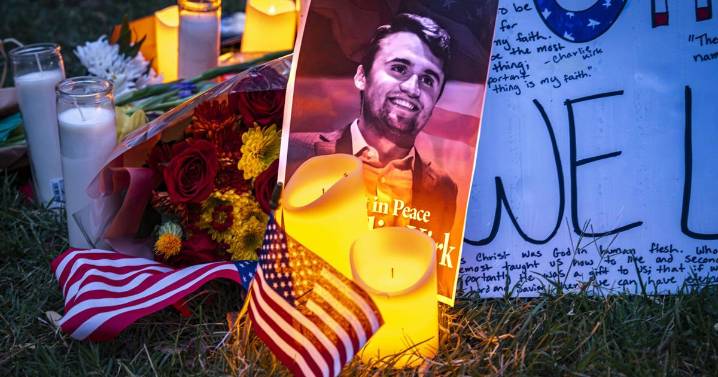 Dozens gather to mourn Charlie Kirk at the University of New Mexico